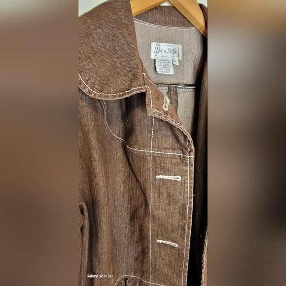 Live a Little Jean Jacket XL - Picture 4 of 5